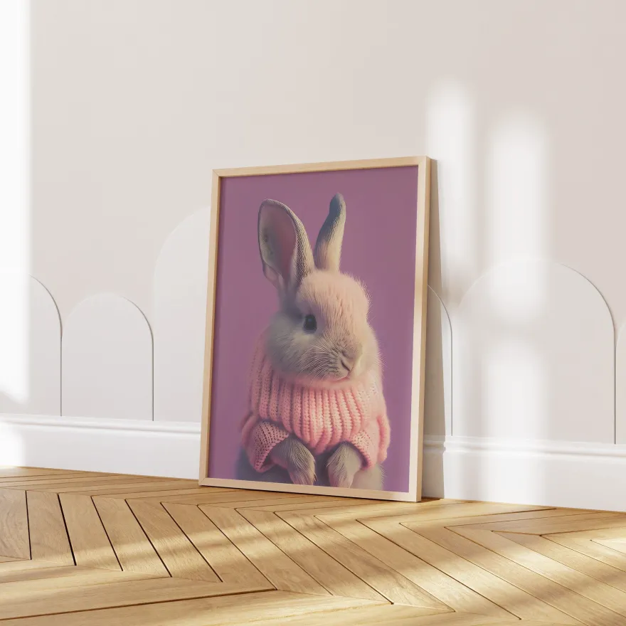 Kinderzimmer Poster Tiere Fuchs Elefant Bär Nashorn Erdmännchen · Kinderzimme