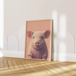 Kinderzimmer Poster Tiere Fuchs Elefant Bär Nashorn Erdmännchen · Kinderzimme