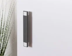 Kinderzimmer - Schiebetürenschrank / Kleiderschrank Frank 14, Farbe: Weiß / Grau