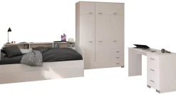 Kinderzimmer Set Parisot Sleep 4-tlg. Holzdekor Weiß/Eiche