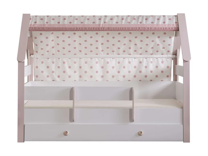 Kinderzimmer-Set Rainbow in Weiß/Rosa 4-Teilig