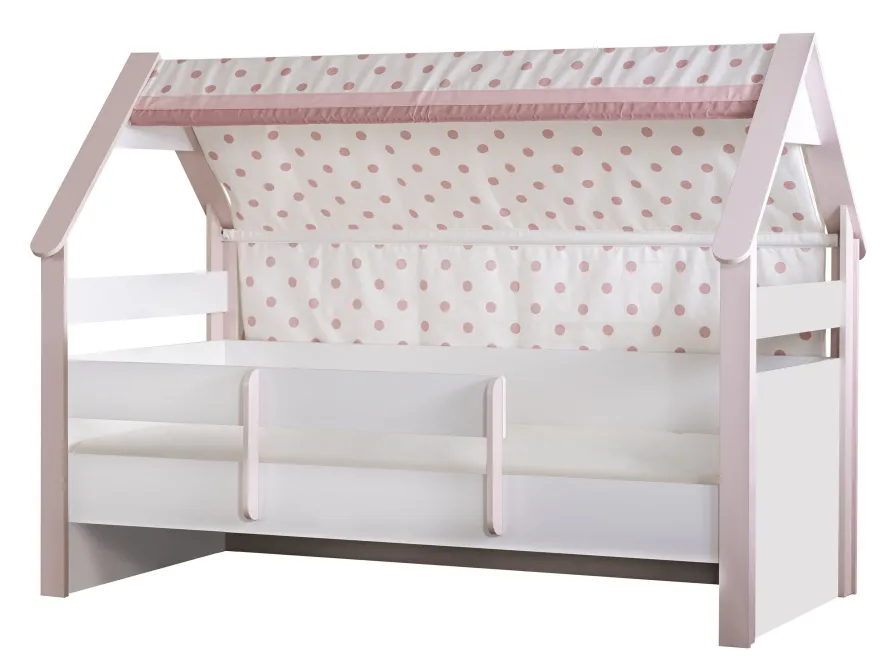 Kinderzimmer-Set Rainbow in Weiß/Rosa 4-Teilig