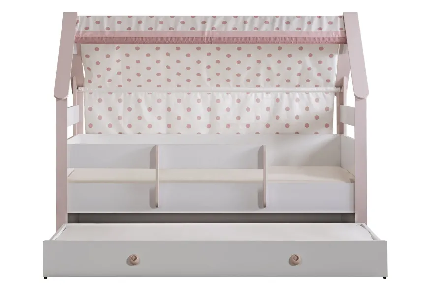 Kinderzimmer-Set Rainbow in Weiß/Rosa 4-Teilig