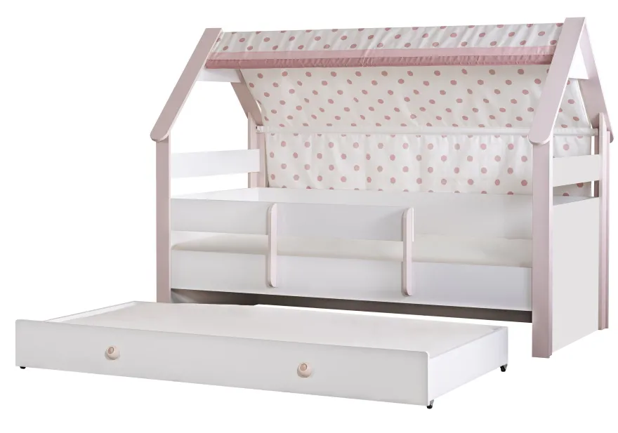 Kinderzimmer-Set Rainbow in Weiß/Rosa 4-Teilig