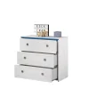 Kinderzimmer-Set 3-tlg. Parisot Smoozy 23a Holzdekor Kiefer Weiß/Blau