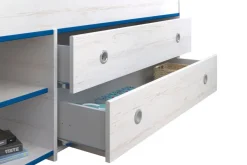 Kinderzimmer-Set 3-tlg. Parisot Smoozy 23a Holzdekor Kiefer Weiß/Blau