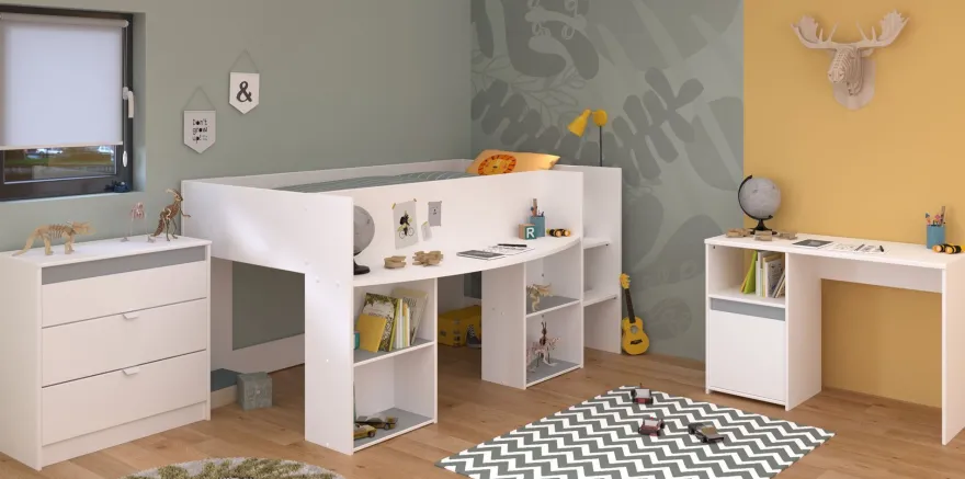 Kinderzimmer-Set 3-tlg. Parisot Pirouette 15 Holzdekor Weiß