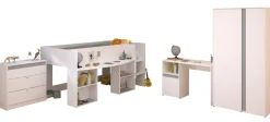Kinderzimmer-Set 4-tlg. Parisot Pirouette 11 Holzdekor Weiß