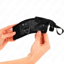 Kink - Skandal Handgelenk Fesseln Schwarz Spitze Details 24,5 Cm X 6,5 Cm