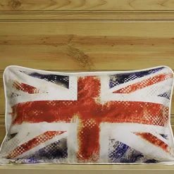 Kissenhülle 30x50 Hossner Flagge England Rot Kissenbezug Dekokissen Sofakissen Kedern