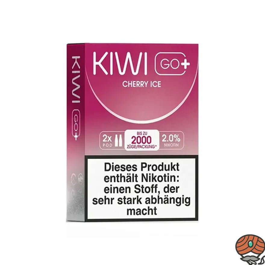 KIWI GO+ POD Cherry Ice 20mg/ml Nikotin à 2 Pods