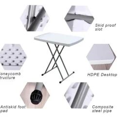 Klapptisch Campingtisch Aluminium faltbar 152x70 cm Outdoor Garten Party