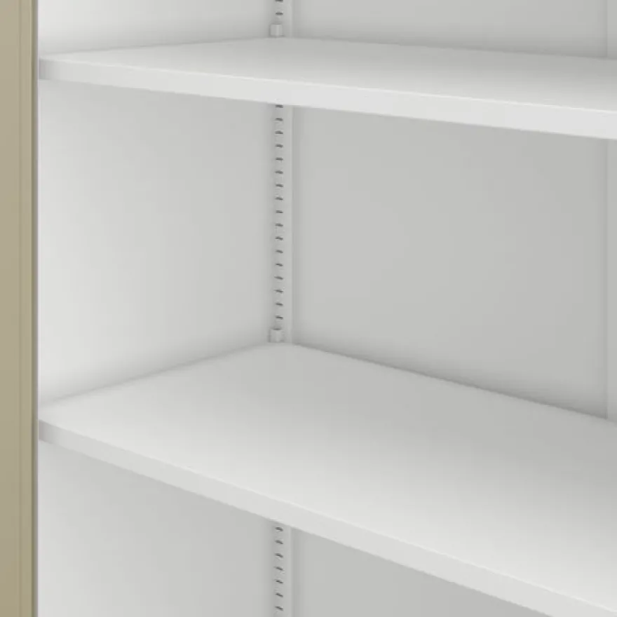 Kleiner Aktenschran Büroschrank mit Flügeltüren 93 x 90 x 40 cm weiß-holzoptik