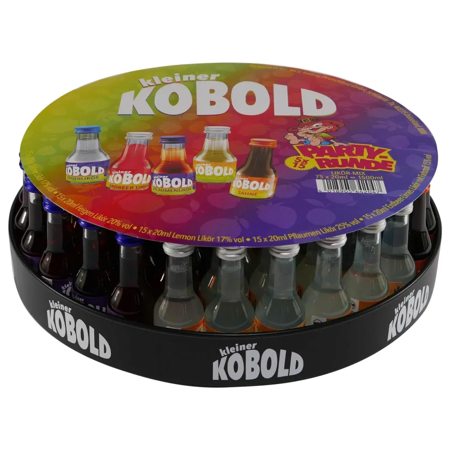 Kleiner Kobold Party-Runde Tablett (75 x 0,02L)