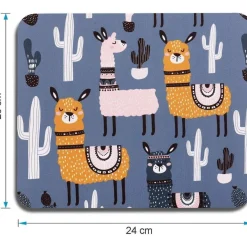 Kleines Mauspad Motiv 24x20cm rutschfeste Unterseite abwaschbar