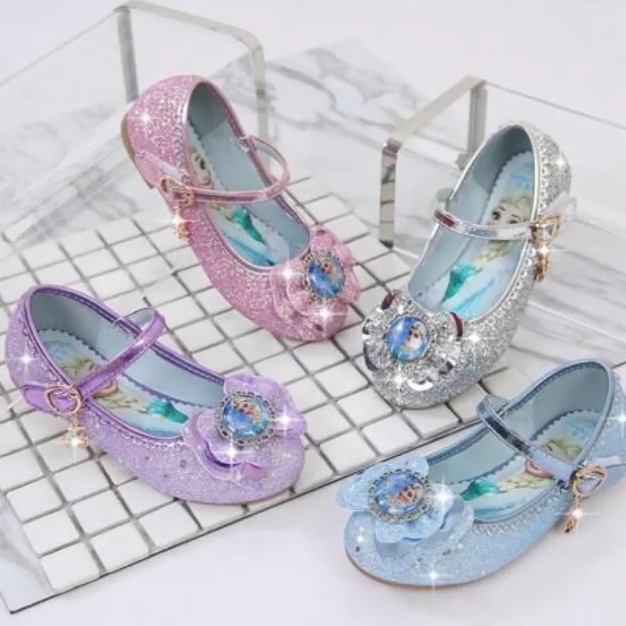 Kleinkind Kinder Madchen Prinzessin Schuhe Glitzer Pailletten Ballerinas Party