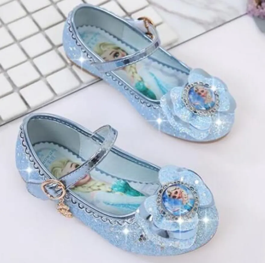 Kleinkind Kinder Madchen Prinzessin Schuhe Glitzer Pailletten Ballerinas Party