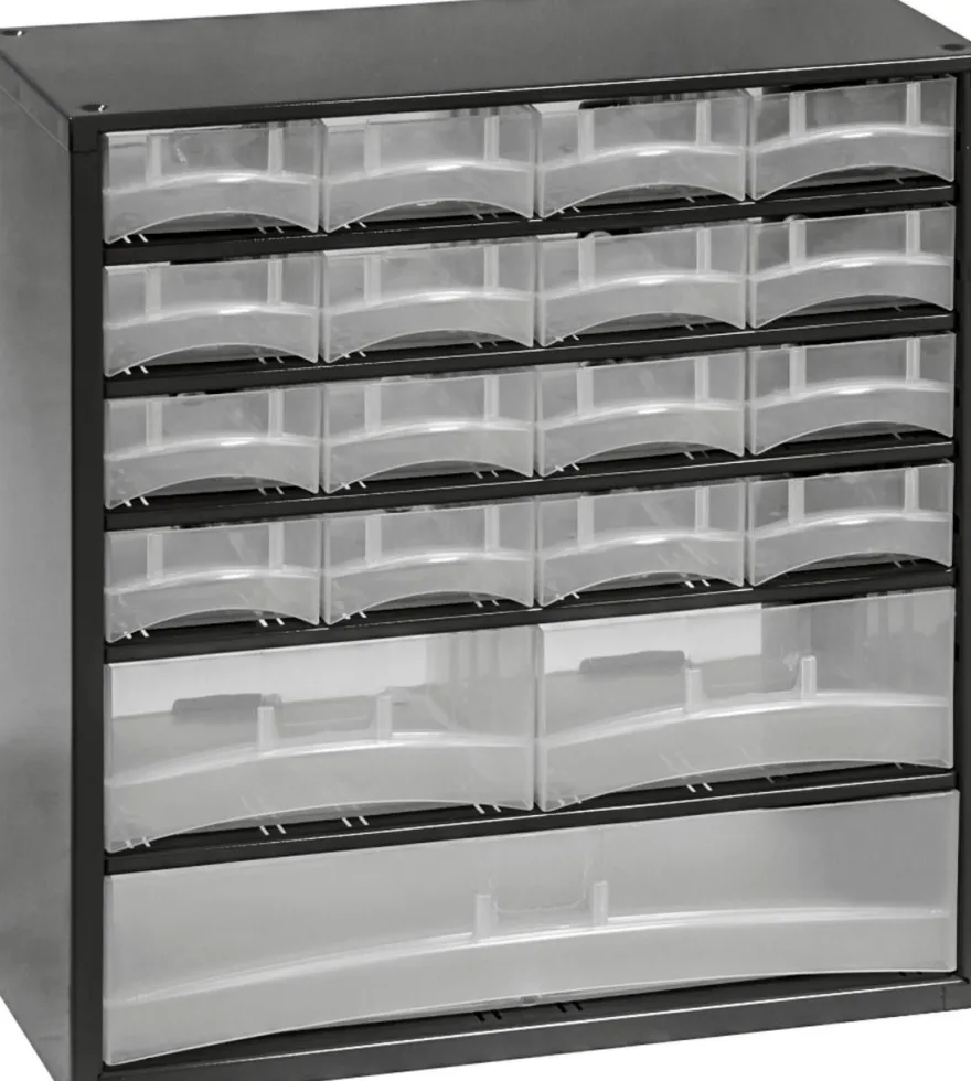 Kleinteilemagazin METALL 32 + 2 + 1 Schubladen Werkstattqualität TOPP TOOL BOX