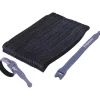 Klett Kabelbinder 20CM 50 Stück Wiederverwendbar Schwarz Fixierung Fixieren