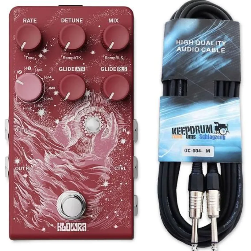 Klowra Effektgerät Vein Pitch Shifter Pedal mit Kabel