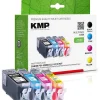 KMP Multipack C72V schwarz, cyan, magenta, gelb Tintenpatronen ersetzen Canon PGI-520