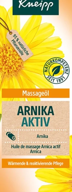 Kneipp Massageöl Arnika Aktiv 100 ml ohne Mikroplastik