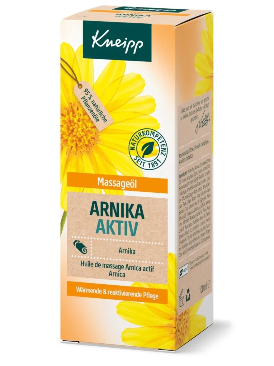 Kneipp Massageöl Arnika Aktiv 100 ml ohne Mikroplastik