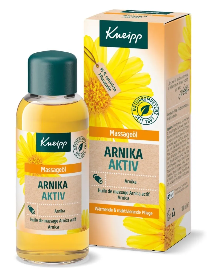 Kneipp Massageöl Arnika Aktiv 100 ml ohne Mikroplastik