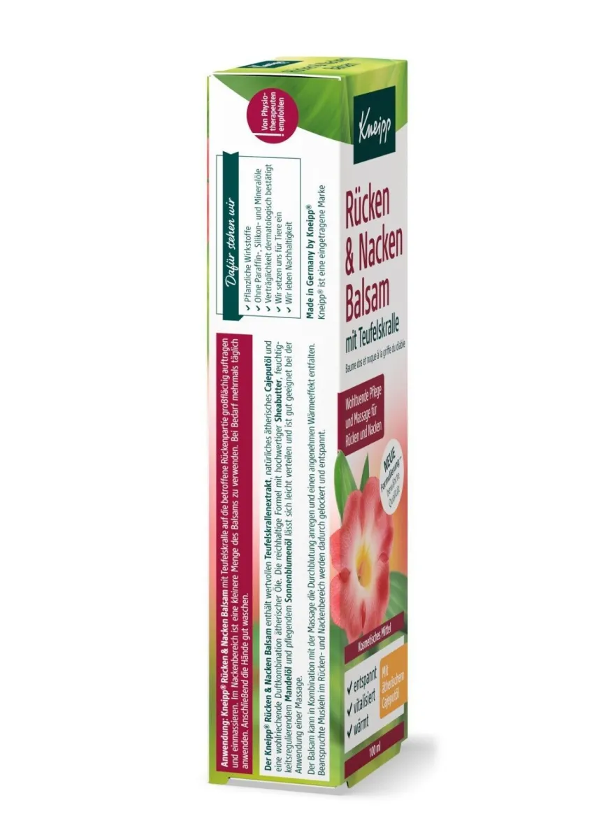 Kneipp® Rücken & Nacken Balsam 100 ml Teufelskralle Sheabutter Vegan