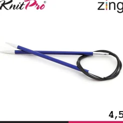 Knit Pro Zing Rundstricknadeln 60cm leicht glatte Oberfläche 19 Größen