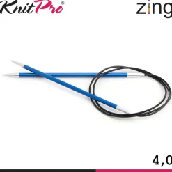 Knit Pro Zing Rundstricknadeln 60cm leicht glatte Oberfläche 19 Größen