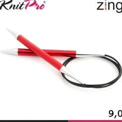 Knit Pro Zing Rundstricknadeln 60cm leicht glatte Oberfläche 19 Größen