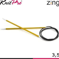 Knit Pro Zing Rundstricknadeln 60cm leicht glatte Oberfläche 19 Größen