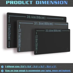 Knodel Upgrade Tischunterlage 60x35cm PVC-Leder Wasserfest Büro Heim