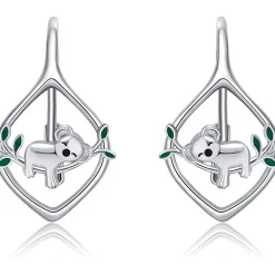 Koala Ohrringe 925 Sterling Silber Mädchen Tier Schmuck Frauen Geschenke