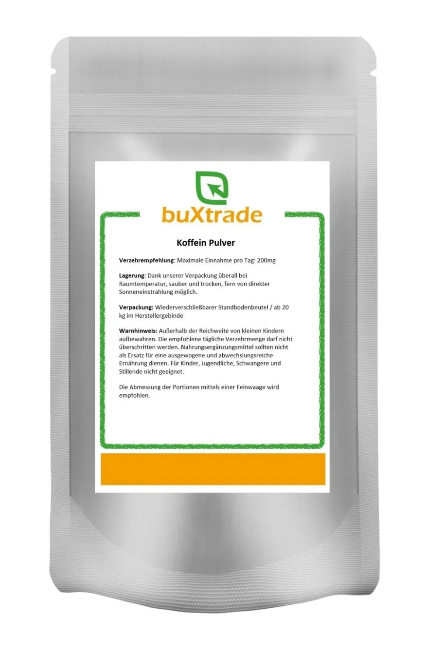 Koffein in Pulverform - 100% rein 1 kg