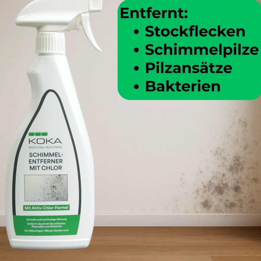 KOKA Schimmelentferner Aktiv Chlor Wand Anti Schimmel-Spray Schimmel-Reiniger