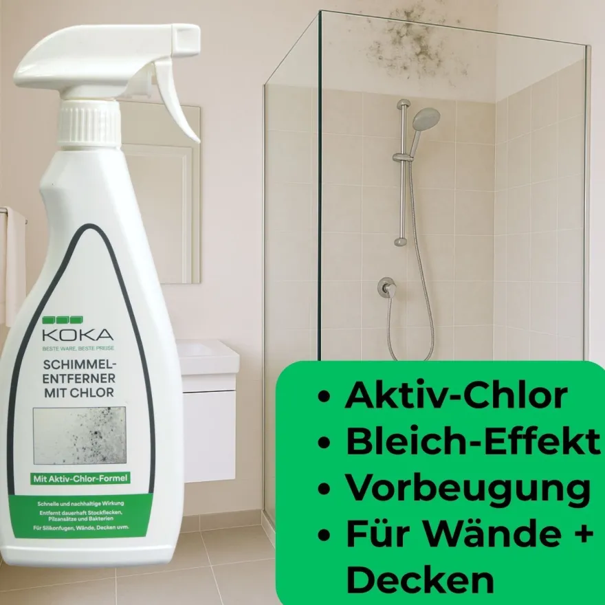 KOKA Schimmelentferner Aktiv Chlor Wand Anti Schimmel-Spray Schimmel-Reiniger