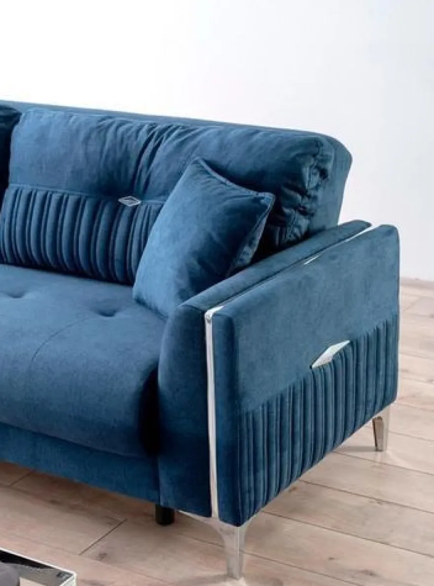 Komfortable Sofagarnitur 3 + 3 Sitzer Stilvolles Design für Entspanntes Wohnen