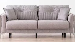 Komfortable Sofagarnitur 3 + 3 Sitzer Stilvolles Design für Entspanntes Wohnen