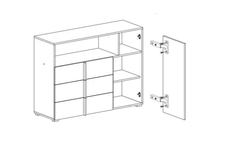 Kommode 120 cm Remo RM9 Sideboard