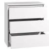 Kommode mit 3 Schubladen Sideboard weiß Anrichte holz modern