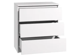 Kommode mit 3 Schubladen Sideboard weiß Anrichte holz modern