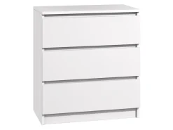 Kommode mit 3 Schubladen Sideboard weiß Anrichte holz modern