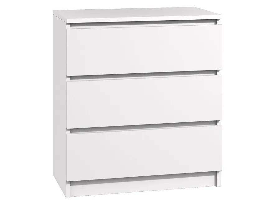 Kommode mit 3 Schubladen Sideboard weiß Anrichte holz modern
