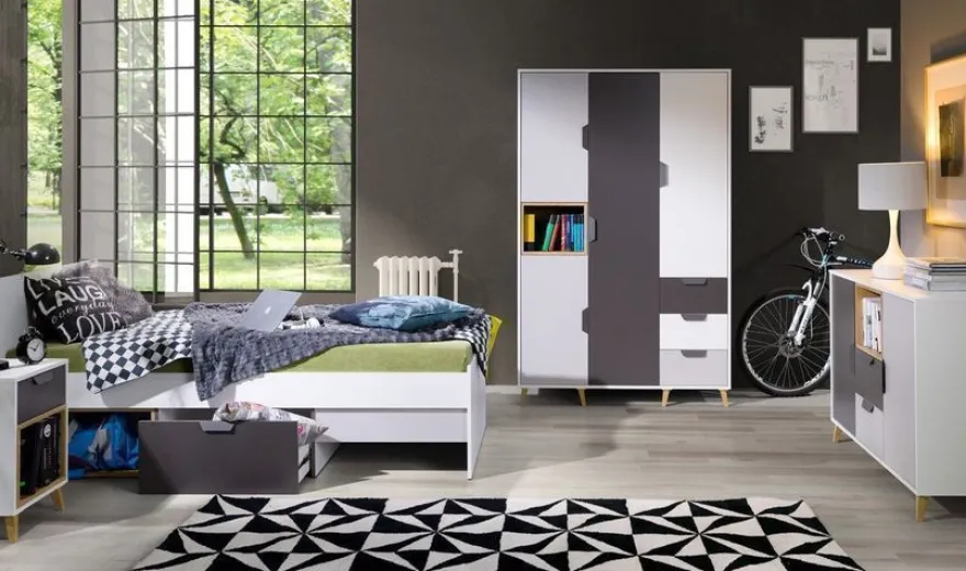Kommode Schrank Joker 09 mit Tür und 2 Schubladen