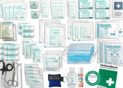Komplettset nach akt. DIN 13169 Plus 4 (Betriebe) inkl. Hygiene-Gel + Sprühpflaster