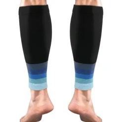 Kompression Wadenbandage 2 Stück für Sport Laufen Farbverlauf Blau