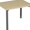 Konferenztisch Rundfuß feste Höhe, 1000x800x720, Ahorn/Anthrazit