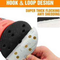 Kongming 60 Stück Schleifpapier Klett 150mm, Körnung 120, 15 Loch für